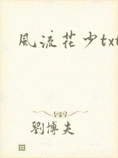 风流花少txt封面