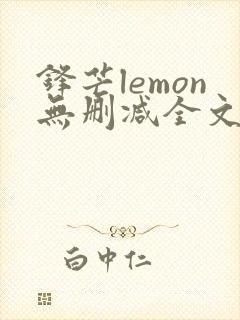 锋芒lemon无删减全文阅读笔趣阁封面