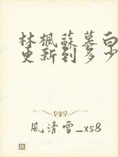 林枫苏慕白刚刚更新到多少章节