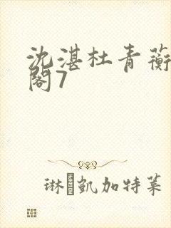 沈湛杜青蘅笔趣阁7封面