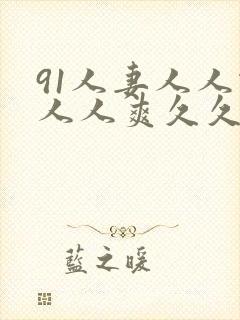 91人妻人人做人人爽久久久