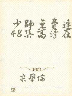 少帅免费连续剧48集高清在线观看