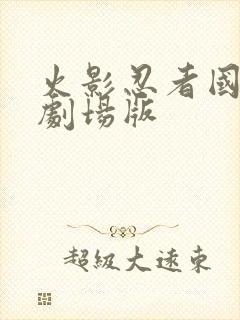 火影忍者国语版剧场版