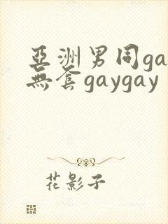 亚洲男同gay无套gaygay