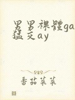 男男裸体gay猛交ay封面