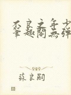 不良之年少轻狂笔趣阁无弹窗封面