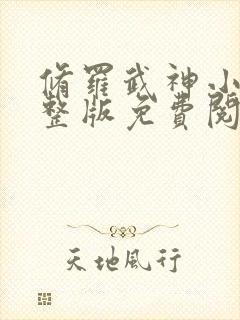 修罗武神小说完整版免费阅读