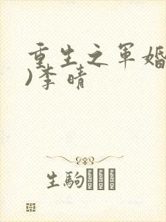 重生之军婚(h)李晴封面