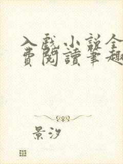 入戏小说全文免费阅读笔趣阁