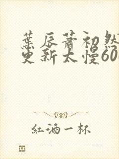 叶辰萧初然刚刚更新太慢600集