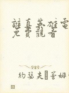 谁真英雄电视剧免费观看