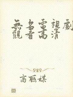 无名电视剧免费观看高清