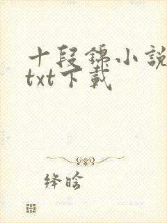 十段锦小说全本txt下载