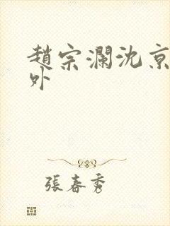 赵宗澜沈京霓番外