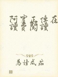 阿宾正传在线阅读费阅读封面