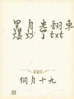 黑月光翻车后被爆炒了txt