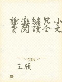 谢澈继兄小说免费阅读全文无弹窗