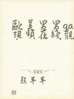 欧美男男gay视频在线观看