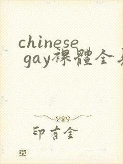 chinese gay裸体全见