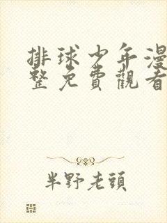 排球少年漫画完整免费观看下拉式6漫画