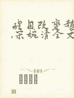 醒目改变赵振国,宋婉清全文阅读封面