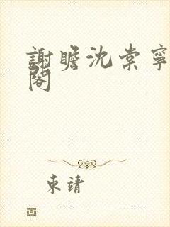 谢瞻沈棠宁笔趣阁