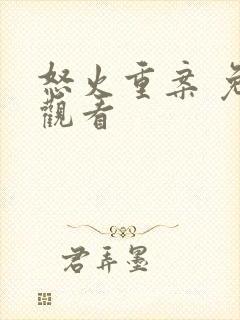 怒火重案 免费观看