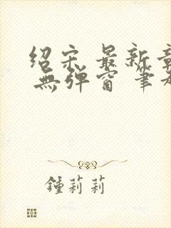 绍宋 最新章节 无弹窗 笔趣阁