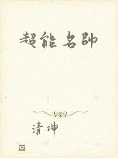 超能名帅封面