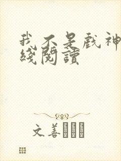 我不是戏神3在线阅读