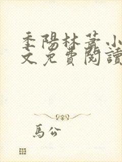 季阳林萧小说全文免费阅读封面