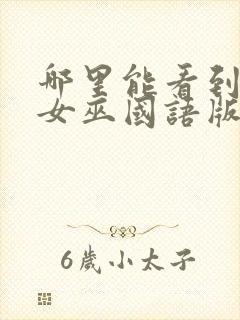 哪里能看到发现女巫国语版封面