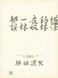 那一夜的缠绵小说林婉林泽在线阅读封面