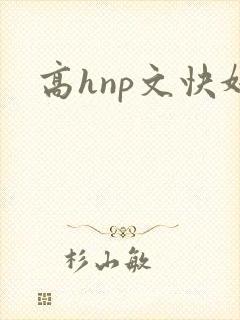 高hnp文快奸