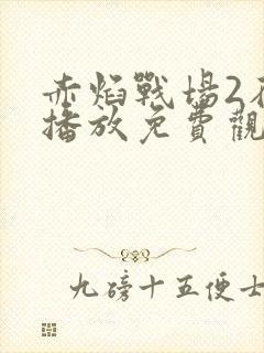 赤焰战场2在线播放免费观看