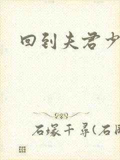 回到夫君少年时封面