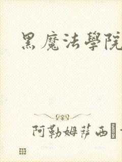黑魔法学院封面
