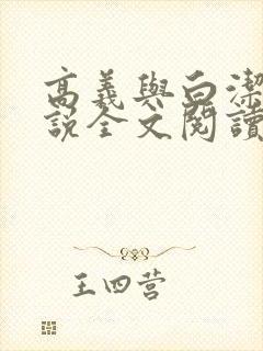 高义与白洁:小说全文阅读