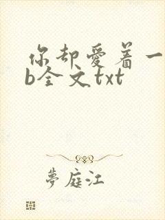 你却爱着一个sb全文txt