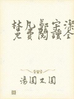 林凡郑宇洁小说免费阅读全文