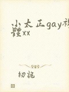 小太正gay裸体xx