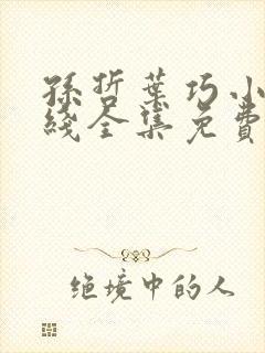 孙哲叶巧小说在线全集免费