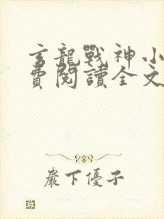 玄龙战神小说免费阅读全文