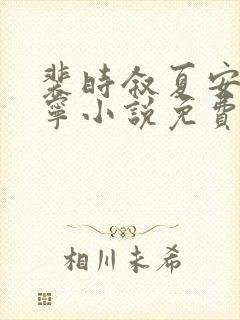 裴时叙夏安乔以宁小说免费阅读最新