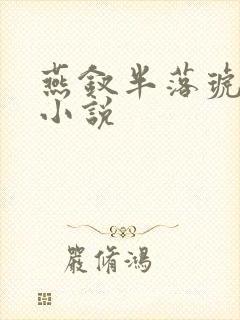 燕钗半落琥珀糖小说封面