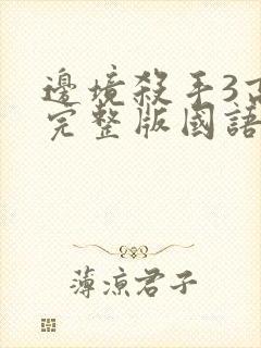 边境杀手3高清完整版国语