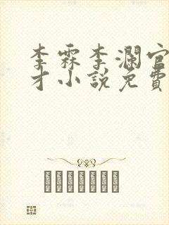 李霖李澜官场奇才小说免费阅读