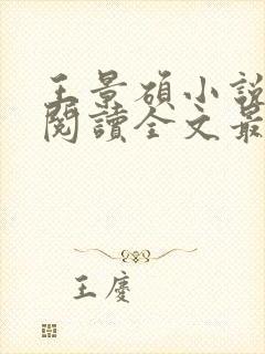 王景硕小说免费阅读全文最新章节