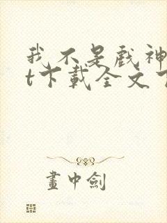 我不是戏神txt下载全文下载免费封面