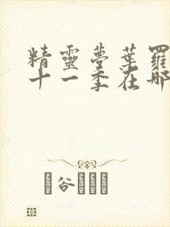 精灵梦叶罗丽第十一季在哪里看